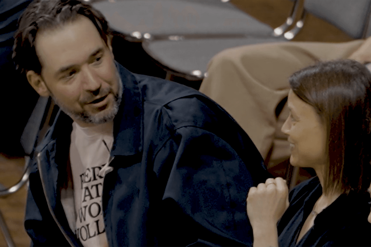 Courtside VIP: Alexis Ohanian & Courtney Thompson