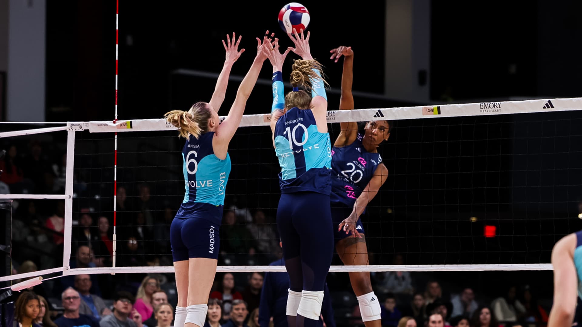 LOVB Atlanta holds on for five-set win