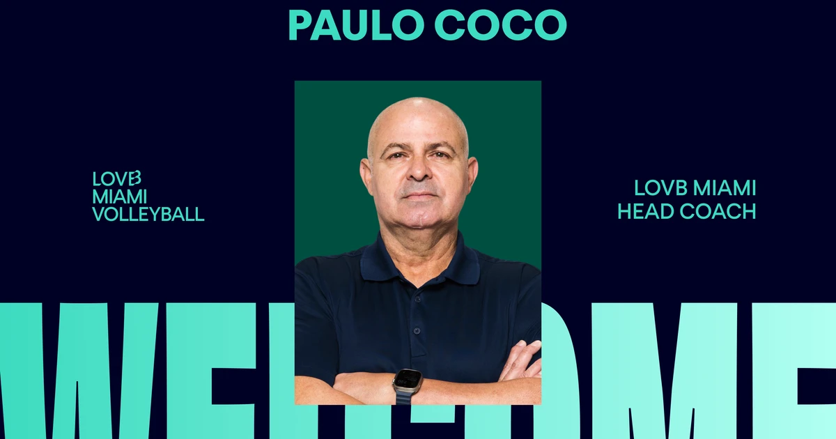 Paulo Coco Named First Head Coach of LOVB Miami